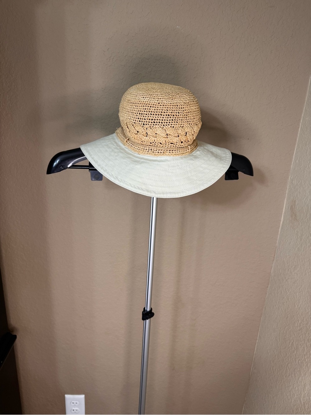 Kalola Madagascan Raffia & Canvas Sun Hat